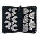Set of 10 (Impression Trays) Rimlock Perforated XS-S-M-L-XL Upper/Lower