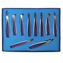 Extracting Forceps Set for (Adults) Set of 10 PCS with diomond tip