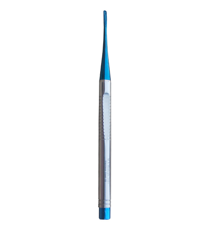 Micro Elevator Straight 2.5mm  Blue Plasma Tip Serrated