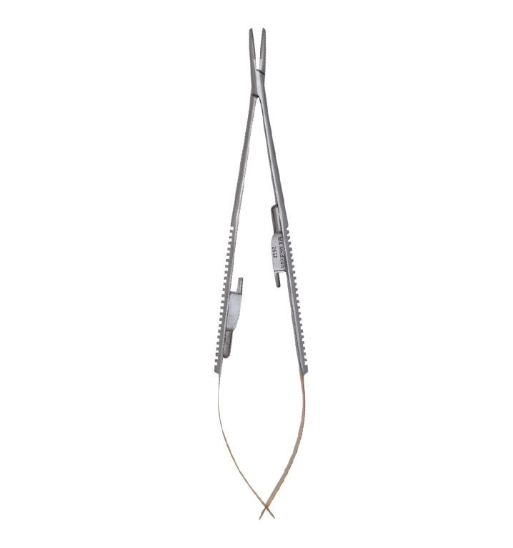 Needle Holder Castroviejo Straight wire 5-0, 6-0, 7-0 18cm (TC) Gold