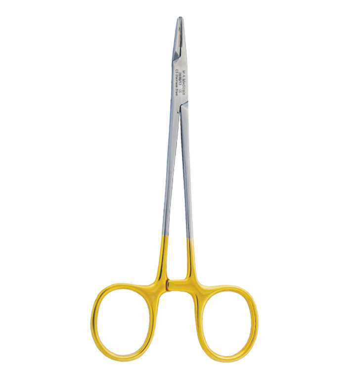 Needle Holder Mayo-Hegar Straight wire 3-0,4-0,5-0, 6-0 13cm (TC) Gold