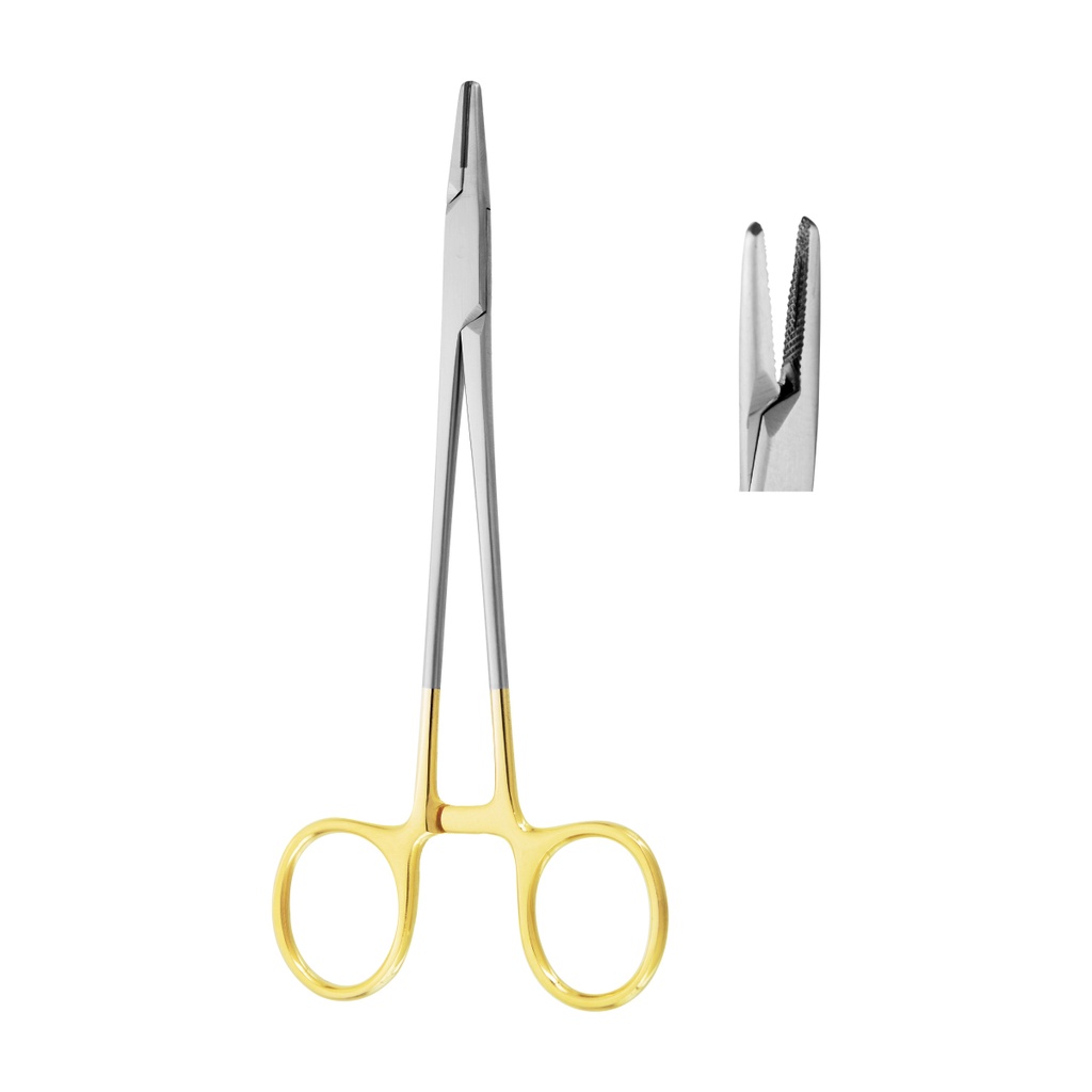 Mayo Hegar Needle Holder 16cm (TC) Gold