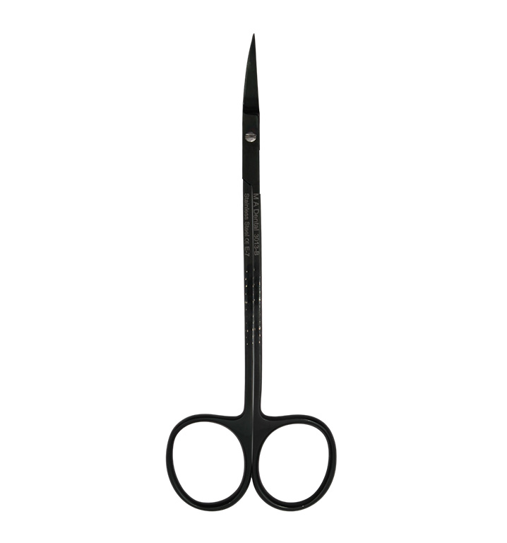 La Grange Suture Scissors 13cm - Double Curve TC (Black)