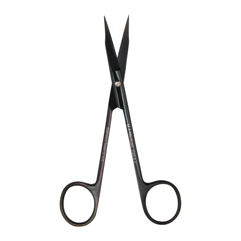 Goldman Fox, lige sort titaniumbelagt, hårdmetal (TC), 13CM
