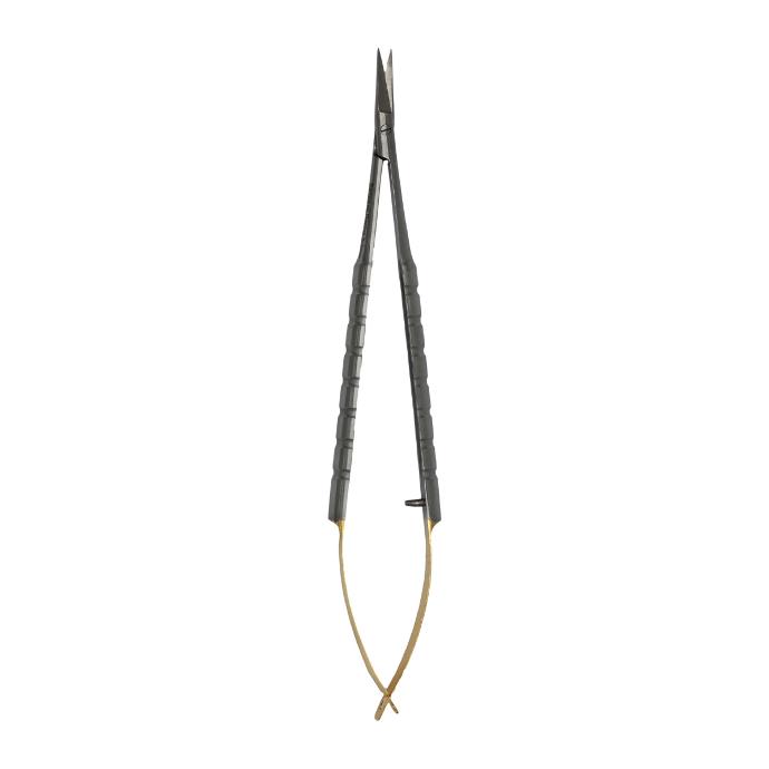 Micro Scissor (TC) Castro Scissor Curved Tungsten Gold