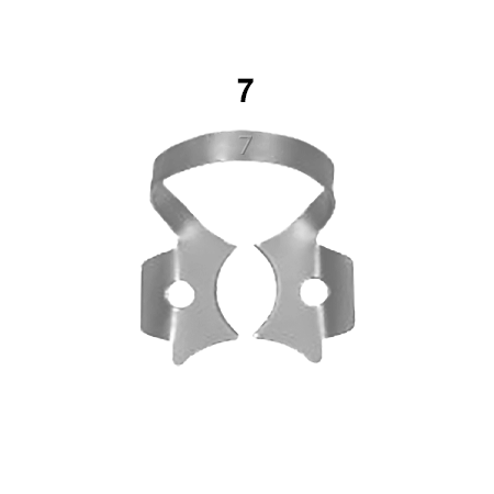 kofferdam klamme, underkæbe molar: 7