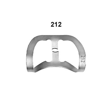 kofferdam klamme, Anterior: 212