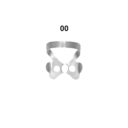 kofferdam klamme, Anterior: 00