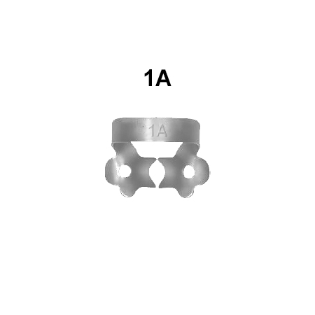 kofferdam klamme, Premolar: 1A