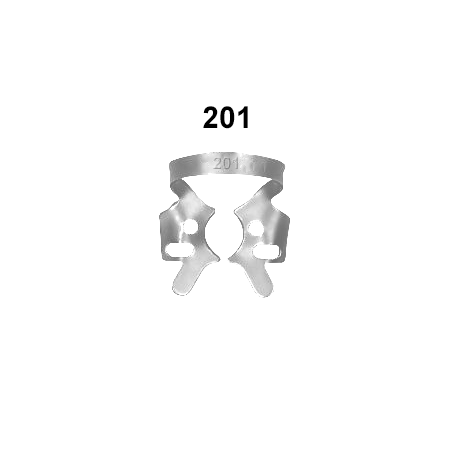 Upper jaw molars clamps: 201 (Rubberdam clamps)