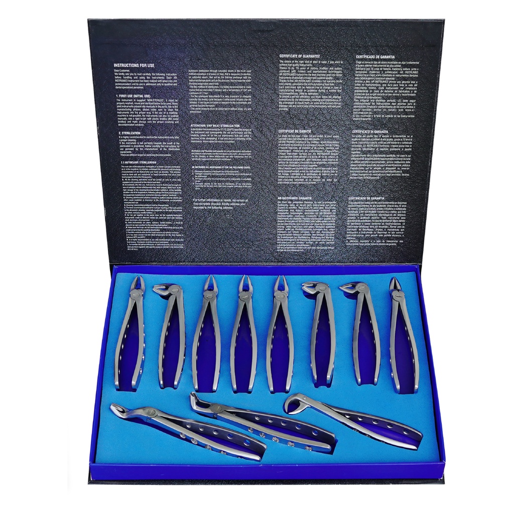 Extracting Forceps Set for (Adult) Set of 11 PCS