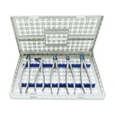 Extracting Forceps Set of 5 Blue Plasma With Box  