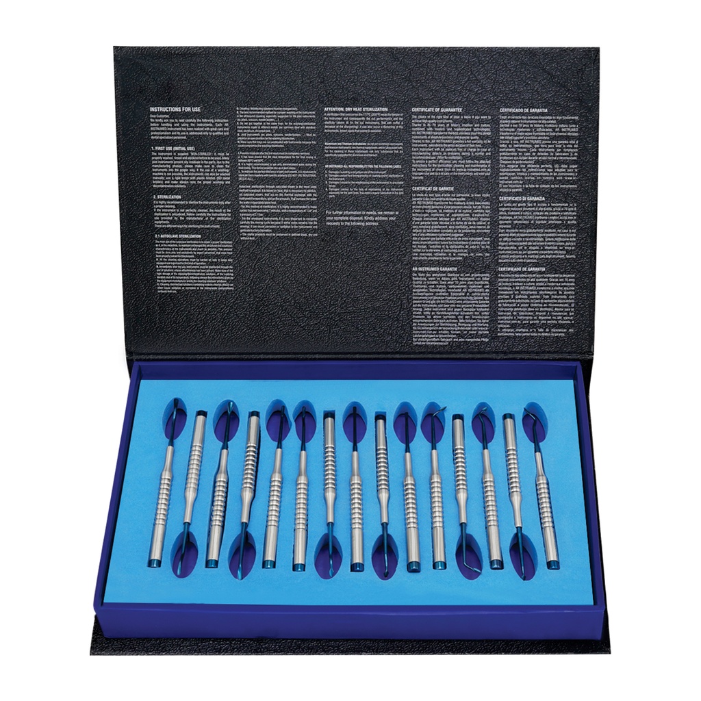 Micro Elevator Set of 15 Blue Plasma Tip