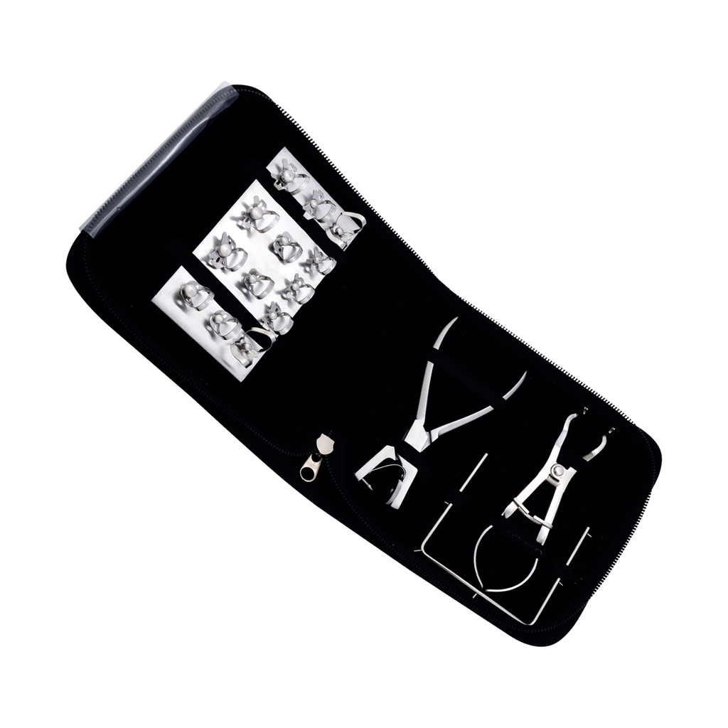 Rubber Dam Kit 17 Pcs Leather Kit