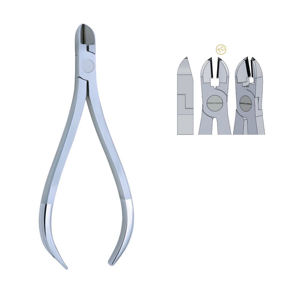 Hard Wire Cutter Plier 15° Tungsten-Carbide max 0.71mm .028″ Wire  (TC)