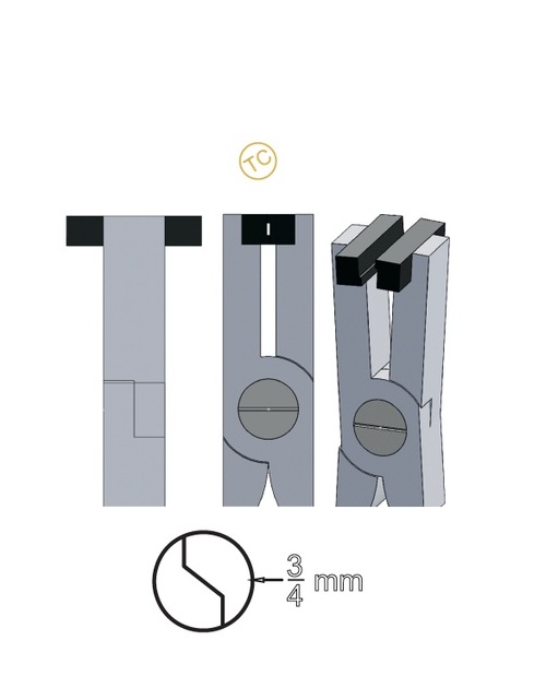 Detailing Step Pliers 3/4mm  (TC)