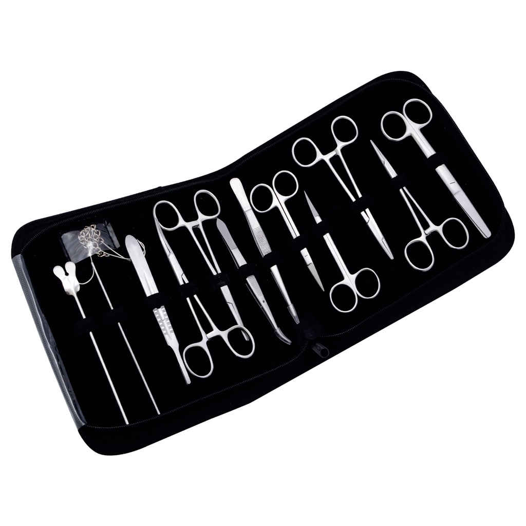 Surgery Instruments Set of 13 Leather Case