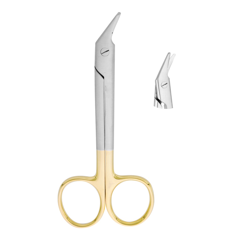 Scissor (TC) Bee Bee Angled 16cm Gold