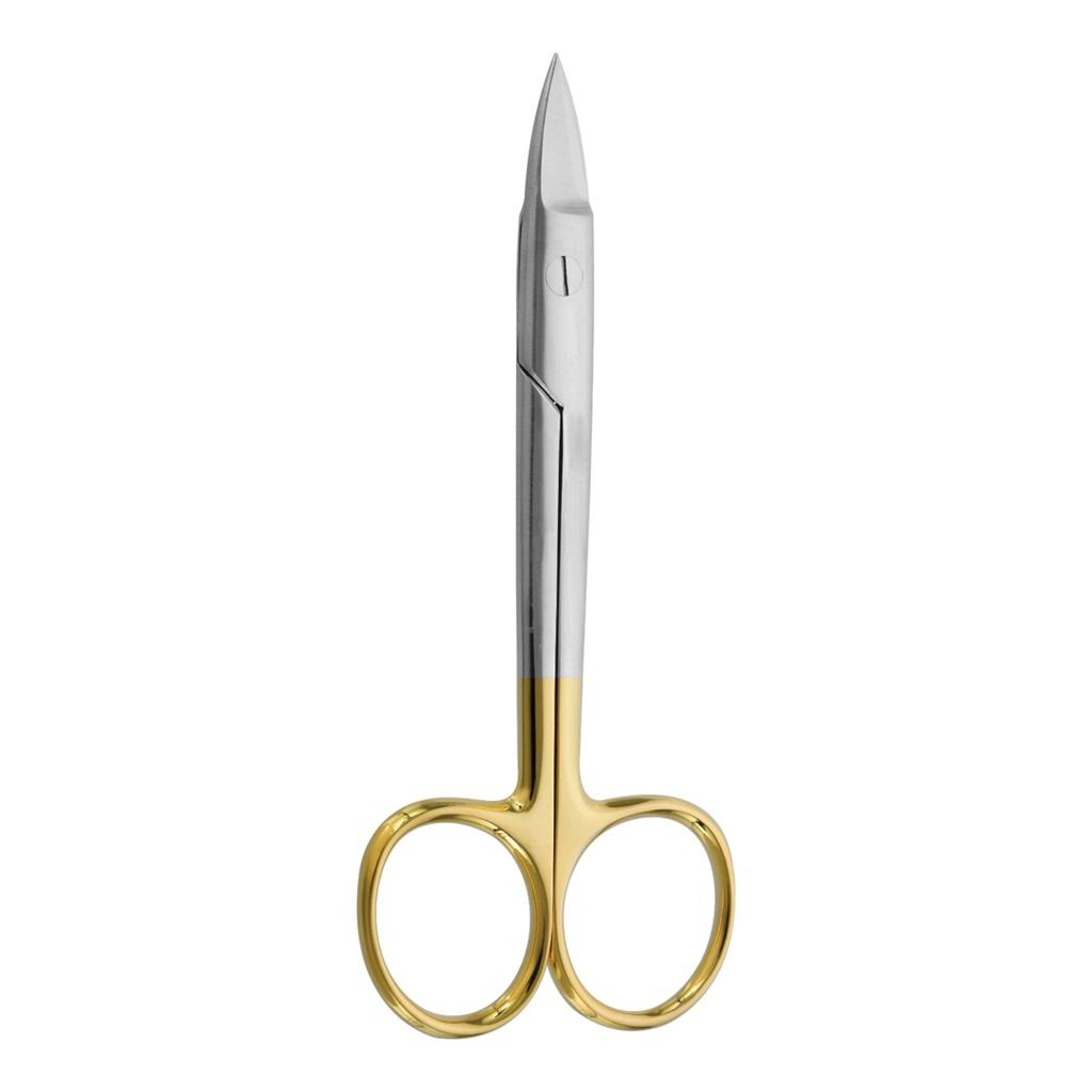 Scissor (TC) Beebe Scissor Straight 12cm Saw Edge Gold