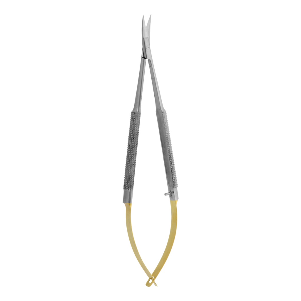 Micro Scissor (TC) Castro Scissor Curved 18cm Gold