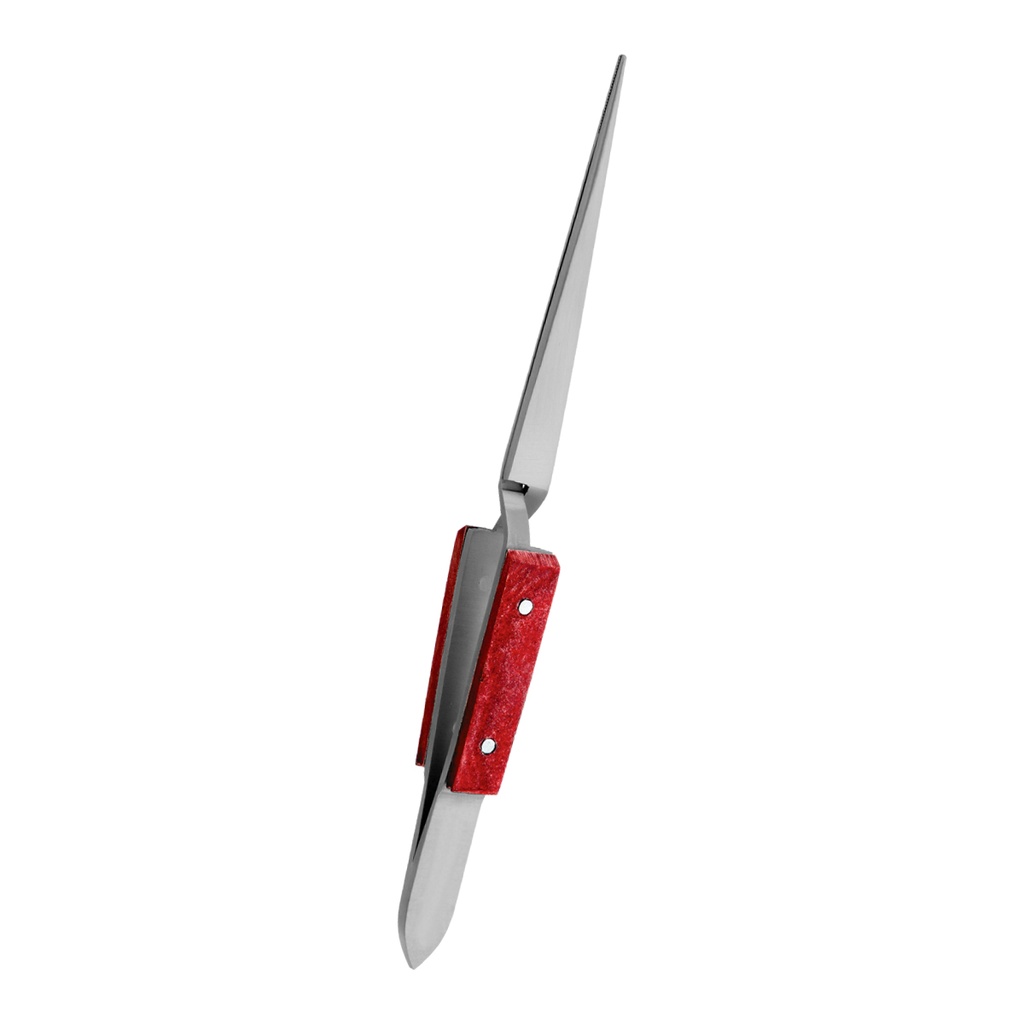Tweezer Wooden Handle Straight 16cm