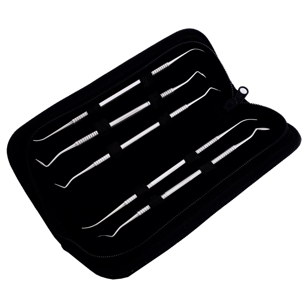 PK Thomas Set of 5 6mm Handle Leather Case