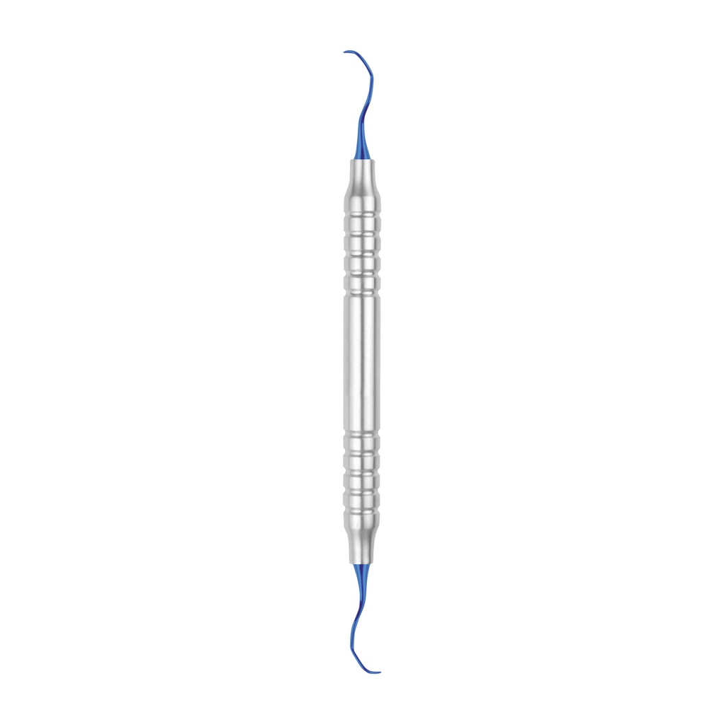 Curette Gracey 15-16 with Titanium Blue Coating 175mm Hollow Handle 10 mm 