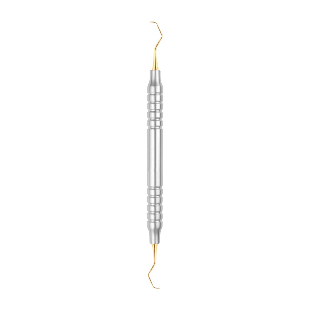 Curette Gracey 3-4  with Titanium Gold Coating 175mm Hollow Handle 10 mm 