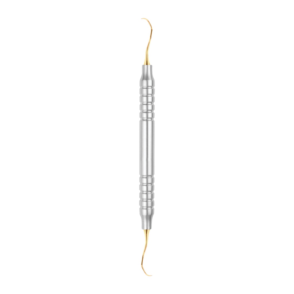 Curette Gracey 13-14 with Titanium Gold Coating 175mm Hollow Handle 10 mm 