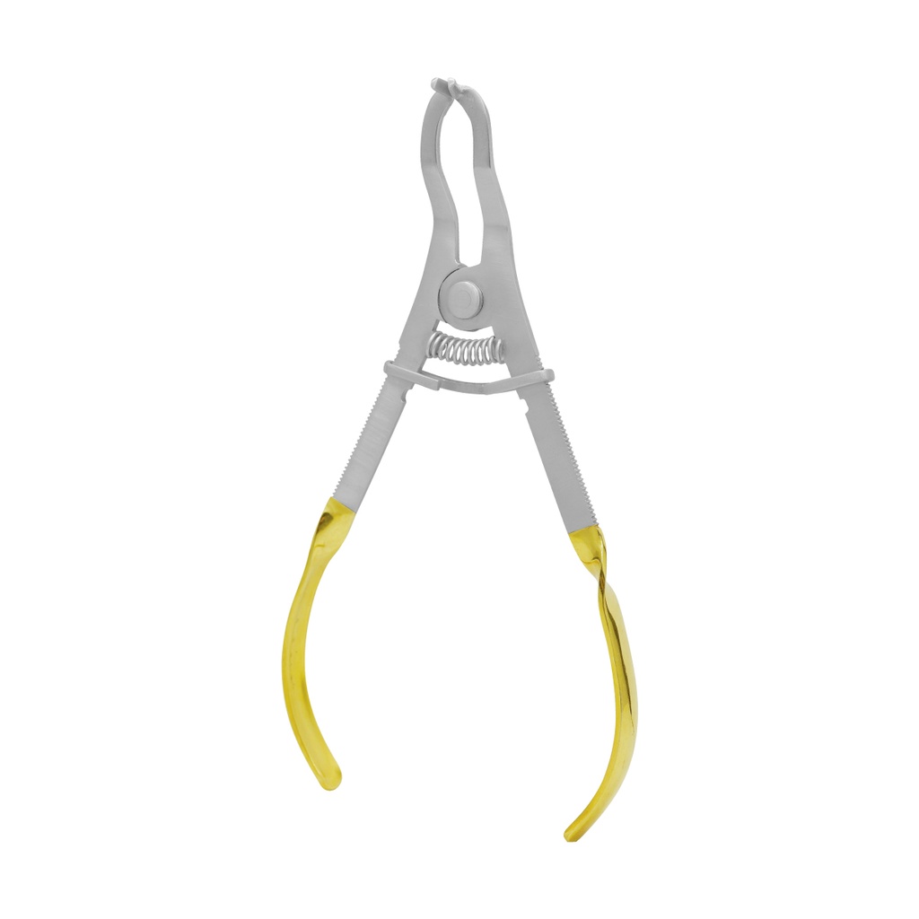 Clamp Forceps Smooth Tip Gold