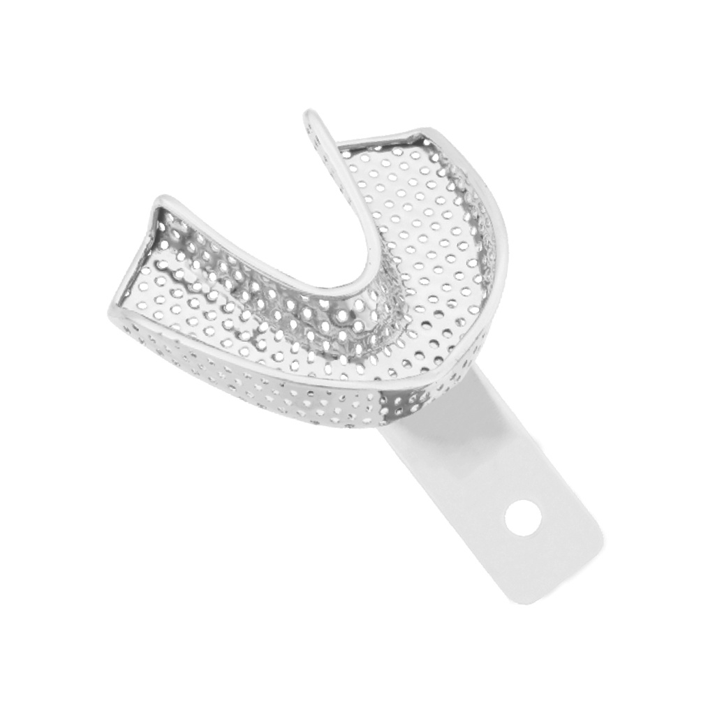 Impression Tray Perforated Lower Jaw Long Handle S