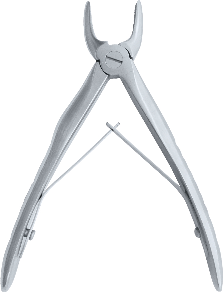 Extracting Forceps Klein Lower Molars 10cm Diamond Tip
