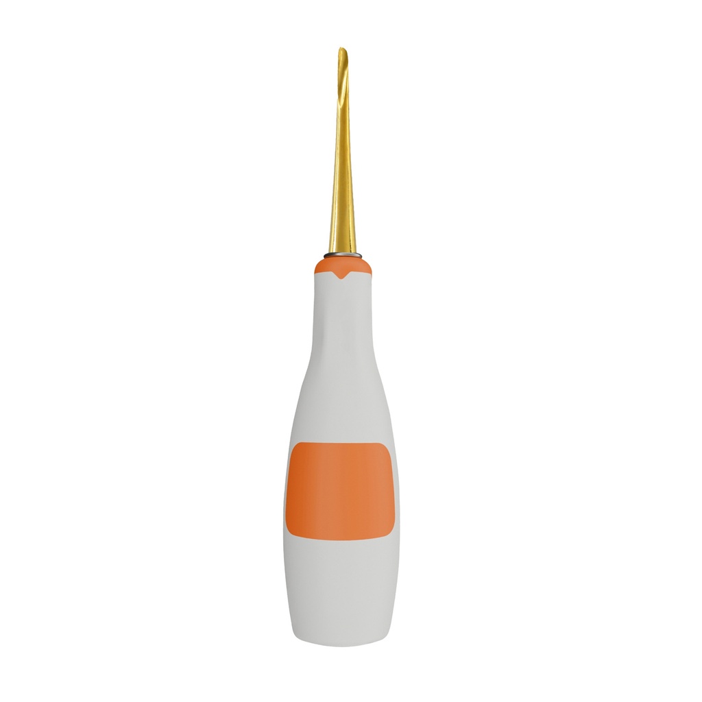 Extraction Elevator 2mm Right Titanium Coated Silicone Handle Orange