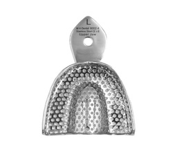 [8002-4] Impression tray perforated with retentions rim L (Upper jaw)