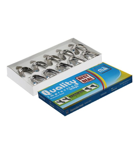 [8012-4] Impression tray, Unperforated with retentions rim L (Lower Jaw)