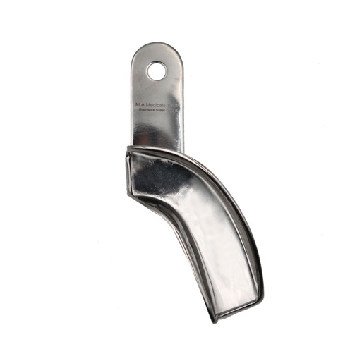 Impression tray, Unperforated with retentions rim (For left) - 8013-1