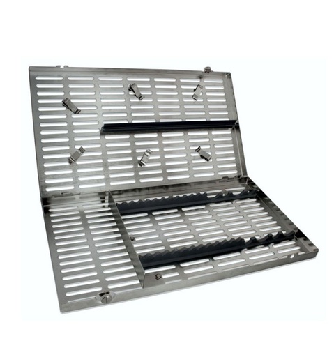 [1642] Multi-instrument tray with clips (Large)