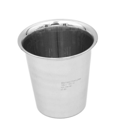 [4090] Stainless steel cups 180ml / 18cl