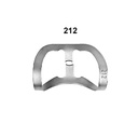 Anterior clamps: 212 (Rubberdam clamps)