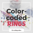 Color-code rings - Lime