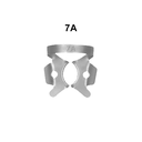 Lower jaw molars clamps: 7A (Rubberdam clamps)