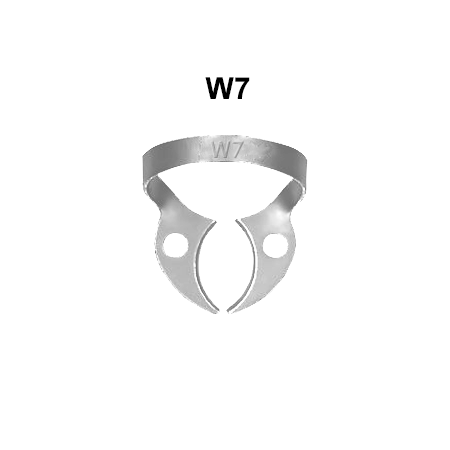 [5734-W7] Lower jaw molars clamps: W7 (Rubberdam clamps)