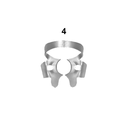 Upper jaw molars clamps: 4 (Rubberdam clamps)