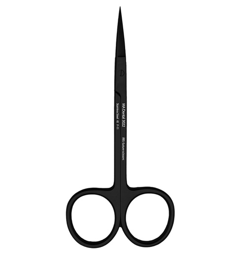 [3022B] Black Suture Scissor IRIS (Straight)