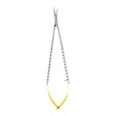 Micro Scissor (TC) Micro Castroviejo Scissor Curved 18cm Gold