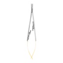 Needle Holder Castroviejo Curved wire 5-0, 6-0, 7-0 14.5cm (TC) Gold