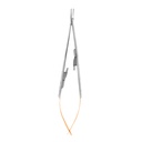Needle Holder Castroviejo Curved wire 5-0, 6-0, 7-0 18cm (TC) Gold