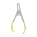 Clamp Forceps Smooth Tip Gold