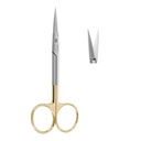 Scissor (TC) Iris Straight 11.5cm Gold